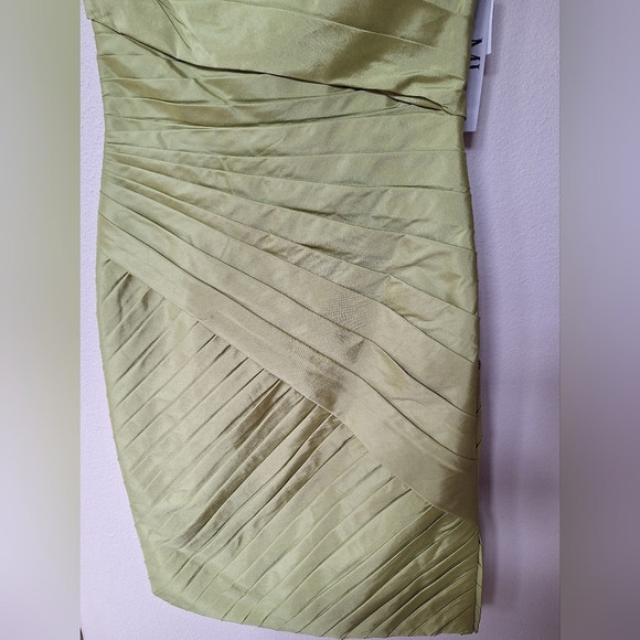 NWT Monique lhuillier Sleeveless Knee-length Green Gown. Womens size 4 - Picture 5 of 12